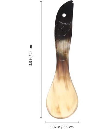 Buy Healifty Horn Spoon - Multi-Purpose Carving Style Kitchen Utensil for Soup Sugar and Coffee - International Shipping Available - Buy Online on GoSupps.com
