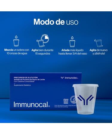 Immunocal Glutathione Precursor Whey Protein Isolate Immune Support Master Antioxidant Detox Cleanse + Brain Health | Fat-Free Sugar-Free Lactose-Intolerant Friendly | 30 Servings | Canada Only - Buy Online on GoSupps.com