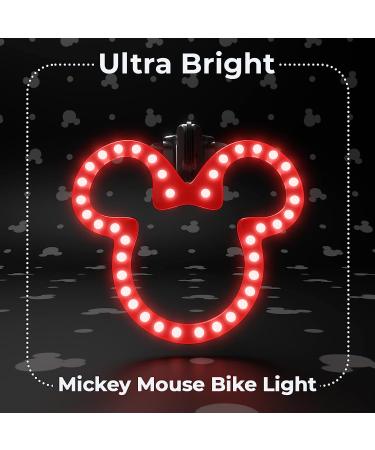 Disney Mickey Mouse LED Bike Light - 6 Light Modes, IPX4 Weather Resistant - Disney Bicycle Accessories for All Bike Types - Buy Online on GoSupps.com