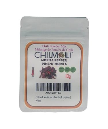 Chilmolli Morita authentic Mexican gourmet chilli powder mix/M lange de poudre de chili Morita/chile Morita molido 10g (medium high spiciness) Morita 10g