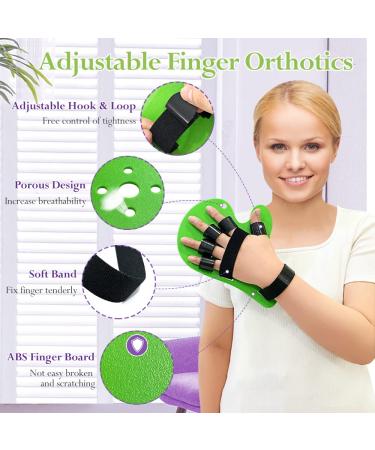 KAVIL Hand Brace Splint for Stroke Recovery Finger Straightener Extender with Support for Right or Left Hand - Buy Online on GoSupps.com