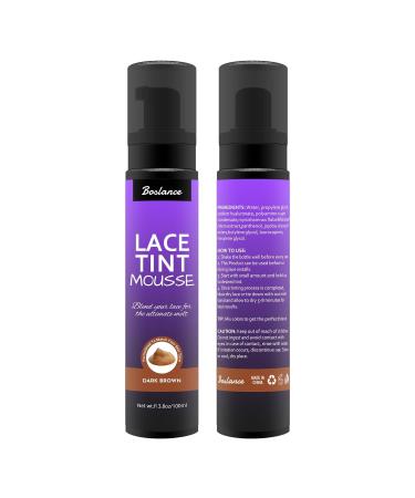 Lace Frontal Tint Mousse and Spray for Wigs - Hair Color Styling Foam and Mist Brown Dark Brown - Buy Online on GoSupps.com