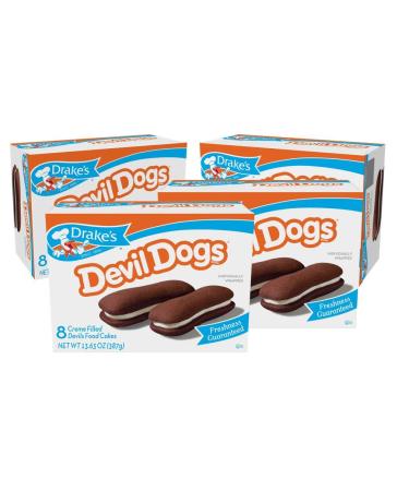 Drake's Devil Dogs, 1.7 oz Snack Cakes, 4 Boxes