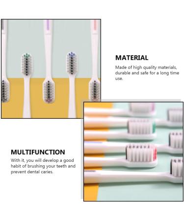 HOMSFOU 5pcs Soft Bristle Toothbrush - Spiral Silk Brush Eco-Friendly and Plastic-Free | International Shipping Available - Buy Online on GoSupps.com