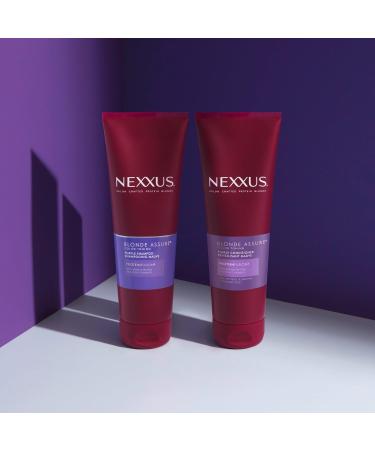 Nexxus Blonde Assure Purple Shampoo & Conditioner for Silver Bleached Platinum and Blonde Hair 250 ml (2) - Buy Online on GoSupps.com