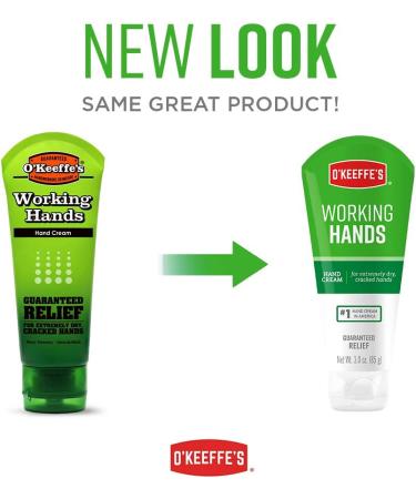 O'Keeffe's Working Hands Hand Cream Unscented 3 oz - Intensive Moisturizer for Dry, Cracked Hands - Buy Online on GoSupps.com