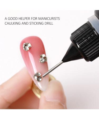 Rhinestone Glue for Nails Clear Nail Gem Glue Precision - No Wipe Adhesive Filler Sealing Glue for Gems Diamonds Jewelry Gel Nail Polish Decoration Nanyaciv - Buy Online on GoSupps.com