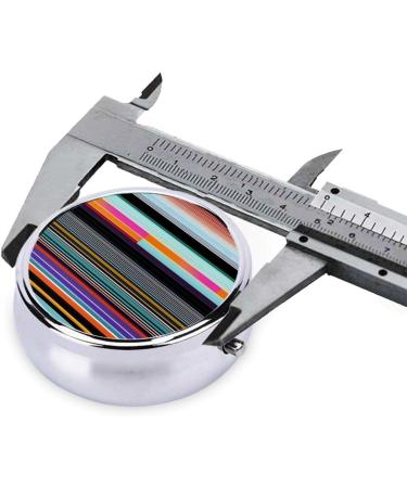 Portable Travel Pill Box Organizer - Irregular Vertical Lines 3 Compartments for Purse & Pocket - Ideal for International Shipping - Buy Online on GoSupps.com