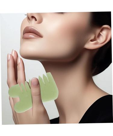 Natural Jade Comb Set - 4 Styles for Scalp & Face Gua Sha Massage | Stress Relief & Relaxation Gifts - Buy Online on GoSupps.com