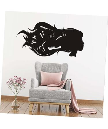 MERRYHAPY Hairdressing Wall Sticker Home Accents Decor Home Decoration Home+Decor Hair Salon Wall Sticker Barber Shop Wall Decal Self-Adhesive Wall Sticker Wall Sticker for Salon Wall Decals - Buy Online on GoSupps.com
