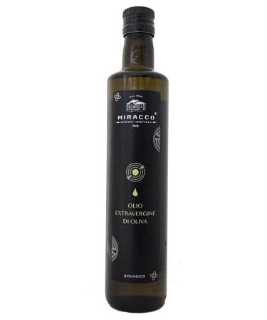 MIRACCO MIRACCO Organic Italian Extra Virgin Olive Oil 500ml Bottle Cold Extracted