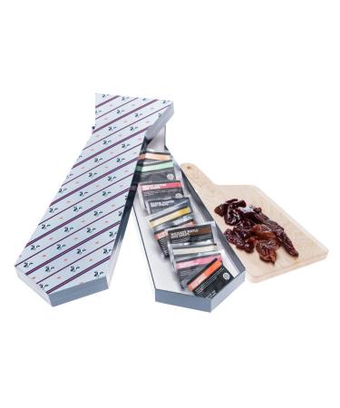 Jerky Tie  Includes 10 Delicious Beef Jerky Flavors  In A Delightfully Surprising Tie-Shaped Box  Fun Gift For Men