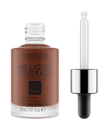 Catrice HD Liquid Coverage Foundation No. 098 - Vegan Oil-Free Waterproof 30ml | Long-Lasting Matte Formula for Impure Skin - Buy Online on GoSupps.com
