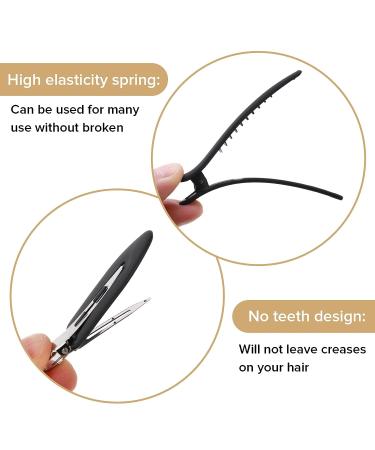 Lusofie No Bend Hair Clips Set - 12Pcs Alligator Barrettes for Salon Hairstyle & Makeup Application - Buy Online on GoSupps.com