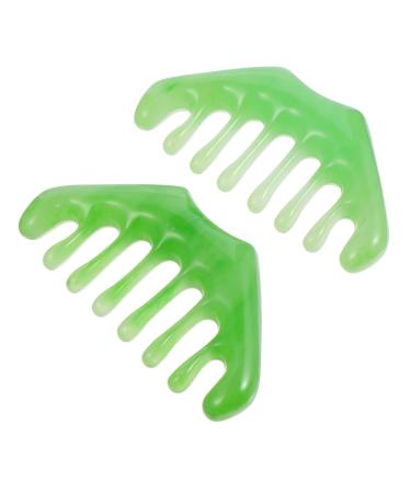 Tovinanna 4 pieces eight -tooth comb Massagekamm Head of the scalp massage massage massage cockroache combs for women hair massage device gua Sha board multitools beauty ridge face beeswax