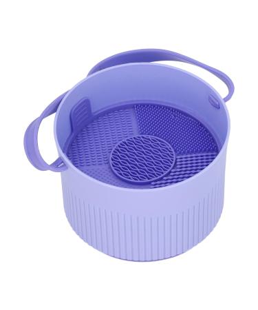 Makeup Brush Cleaning Bowl All in One Design Cosmetic Brush Cleaner and Drying Rack Makeup Brush Cleaning Tool Organizer for Brushes Sponges Powder Puffs