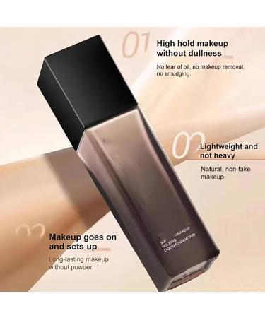 Liquid Foundation Glowing Foundation Natural Moisturizing Concealer Foundation Waterproof and Sweatproof Long-lasting Foundation - Buy Online on GoSupps.com
