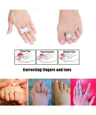 HouChanges Toe Straighteners - Reusable Splints for Bent, Hammer, Overlapping, and Broken Toes (3Pcs) - Buy Online on GoSupps.com