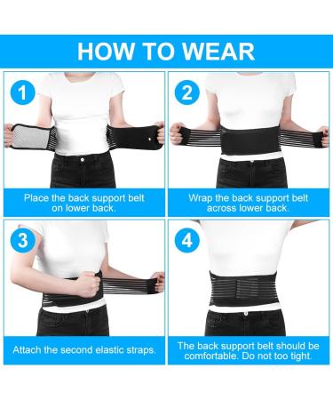 ACWOO Heated Back Support Belt - Magnetic Therapy Lumbar Support for Men & Women - Ideal for Back Pain Relief - Buy Online on GoSupps.com