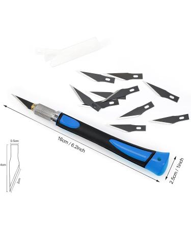 EHDIS Precision Hobby Knife Set Utility Craft Knife Kit with 10PCS Blades for Art  Working-Stencil  Scoring  Scrapbooking  Architecture Modeling  Crafting  Precision Knife-Blue - Buy Online on GoSupps.com