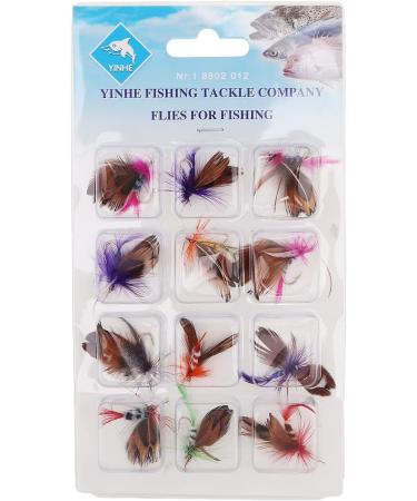 OriGlam 12pcs Handmade Fly Fishing Lures | Butterfly Fly Baits for Bass Panfish Trout & Salmon - International Shipping - Buy Online on GoSupps.com