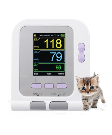 CONTEC08A-VET Digital Veterinary Blood Pressure Monitor NIBP Cuff Dog/Cat/Pets (CONTEC08A-VET with 3 Cuffs)