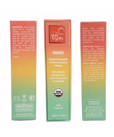 Suntegrity Vanish Organic Cleansing Oil - Makeup & Sunscreen Remover (2 oz) | International Shipping - Buy Online on GoSupps.com