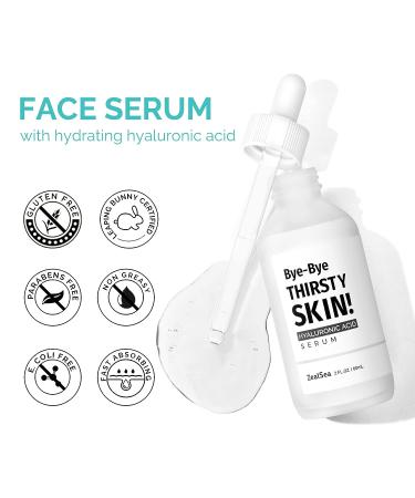 ZealSea 2oz Hyaluronic Acid Serum for Face | Hydrating Facial Serum with Retinol, Niacinamide, Ceramides | Smooth Fine Lines | All Skin Types | Paraben & Fragrance-Free | 2 Fl Oz - Buy Online on GoSupps.com