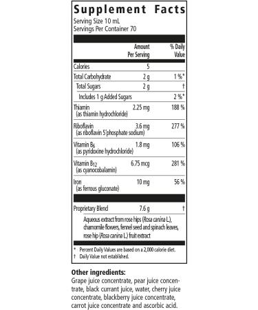 Floradix Floravital Iron & Herb Vegan Liquid Supplement 23 Fl Oz - Energy Support - Buy Online on GoSupps.com