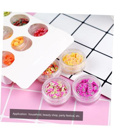 minkissy 72 Boxes Fruit Slice DIY Manicure Lip Gloss Base Nail Ceramics Manicure Charms Bracelet Beads Copydex Glue Candy Beads Candy Necklace Kit De Manicura Pva Glue Polymer Clay Set - Buy Online on GoSupps.com