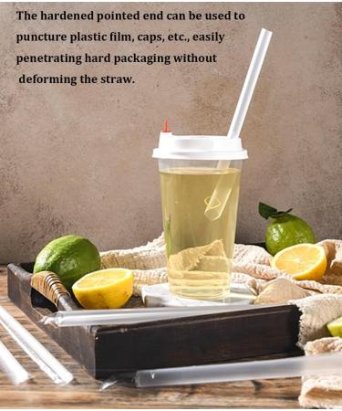 100Pcs/Pack Individually Wrapped Clear Bubble Tea Straws Jumbo Smoothie StrawsPlastic Disposable Wide-mouthed Large Straws (Length 7.5'' Dia 0.4'') - Buy Online on GoSupps.com