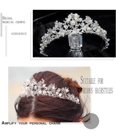Uranian Silver Crowns and Tiaras - Bridal Wedding Accessories for Women and Girls - Buy Online on GoSupps.com