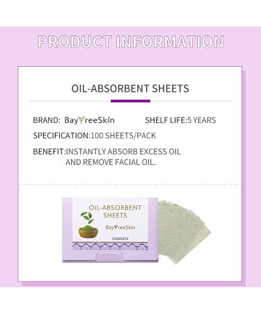 Blotter Paper Oil Control 100 Sheets Oil Blotting Sheets for Face 100 Oil Absorbing Sheets Face Blotting Sheets for Removing Oil Grease & Preventing Blackheads Shayu - Buy Online on GoSupps.com