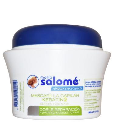 Maria Salome Keratin2 Repairing Hair Mask 350ml - No Salt Formula - Buy Online on GoSupps.com