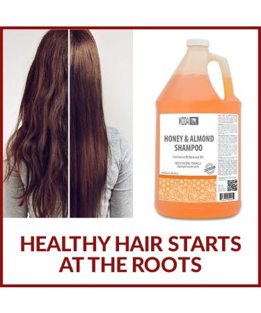 MODA Moisturizing Shampoo - Honey Almond for All Hair Types | 128 Oz Professional Deep Clean & Condition Strengthen & Restore Shine - Buy Online on GoSupps.com