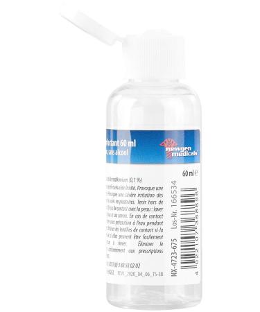 Newgen Medicals Hand Disinfectant Set - 3 Alcohol-Free 60ml Gels & Spender Bottle for Quick Disinfection - Buy Online on GoSupps.com