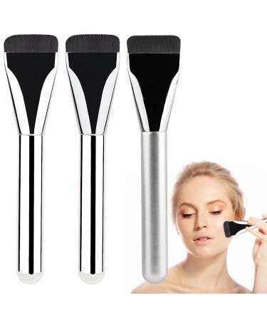 3 Piece Makeup Brush Set | Foundation Concealer Brush | Concealer Brush Ultra Thin | Makeup Brushes Foundation Brush for Women | Fine Fibre Hair Powder Brush | Beauty Gift for Women