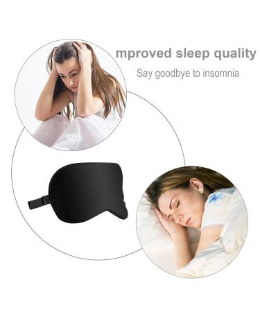 Silk Sleep Mask for Sleeping - Adjustable Eye Mask for Men, Women, and Kids - Comfortable Blindfold for Travel, Nap, and Shift Work - Buy Online on GoSupps.com