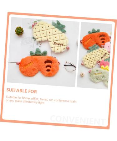 Buy Healeved Carrot Eye Mask - Cute Soft Plush Blindfold for Sleep Travel & Easter - Cartoon Nurses Hat Design - 1 Count - Buy Online on GoSupps.com