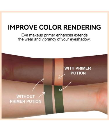 Erinde Eye Primer - Matte Eyeshadow Base for Mature Skin Waterproof & Long-Lasting Nude Cream Primer - Cruelty-Free Makeup 01 Ivory - Buy Online on GoSupps.com