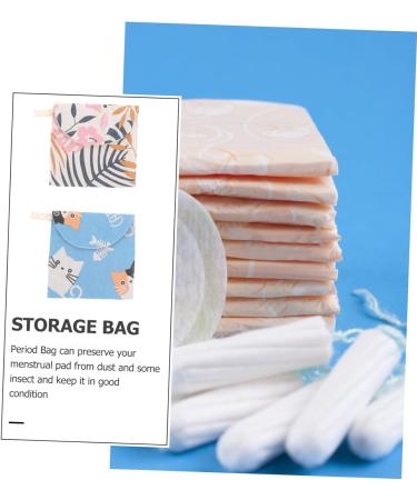 Hemoton 2pcs Travel Organizer Bags - Yellow Cat Girl Child Menstrual Pad Pouch - Buy Online on GoSupps.com