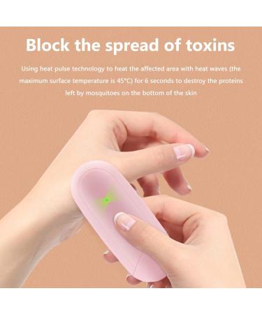 Heat Pulse Anti Itch Device Electronic Relieve Itching Stick USB Rechargeable Anti Itching Device for Outdoor Camping Travel Sports (White) - Buy Online on GoSupps.com