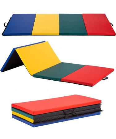 BestMassage 4x8FT Gymnastics Mats Exercise Pad for Home Gym | Tumbling & Yoga Mat Lightweight Panel Mat - Buy Online on GoSupps.com