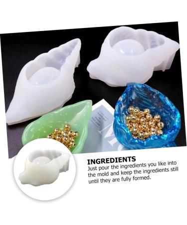 COHEALI 2pcs Conch Storage Box De Para Gelatinas Diy Storage Tray Storage Container Mold 3d Whitex2pcs 11x7cmx2pcs - Buy Online on GoSupps.com