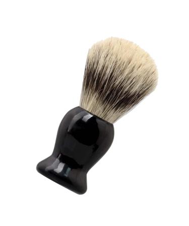 Men Shave Brush Face Cleaning Shaving Gift for Him Dad Father Men Boyfriend Durable Shave Brush Accessories Barber Salon Tool Black Handle