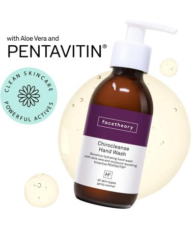 facetheory Chirocleanse Hand Wash H2 - Natural Hand Soap Formulated with Aloe Vera and PENTAVITIN Sensitive Hand Wash Vegan & Cruelty-Free Made in UK | 200ml - Buy Online on GoSupps.com