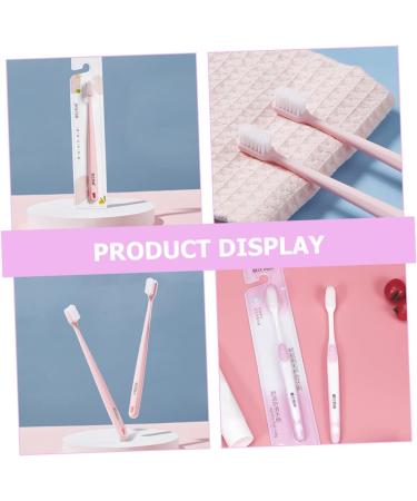 Minkissy 2-Pack Sensitive Gums Toothbrushes - Soft Bristle for Pregnant Women & Kids - Pink Oral Care Brush - Buy Online on GoSupps.com