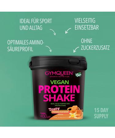 Buy Gymqueen Vegan Protein Hazelnut Cream 450g | Delicious Shake with 79g Protein | BCAA Added | International Shipping Available - Buy Online on GoSupps.com