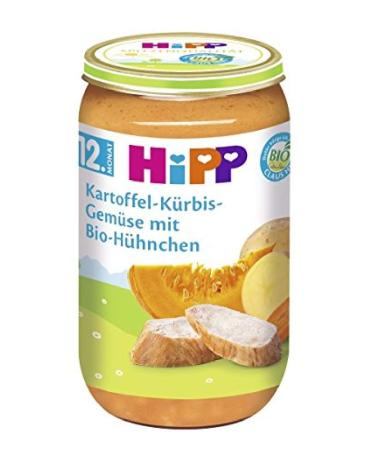 Buy Hipp Potato-Pumpkin & Bulgur Vegetable Pan Bundle - Organic Chicken & Chickpeas - 6 Pack (6 x 250g) - International Shipping Available - Buy Online on GoSupps.com