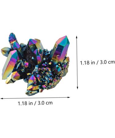 COHEALI 6 Pcs Colorful Crystal Clusters Fish Bowl Decorations Feng Shui Figurine Natural Stones Ornament Gem Colorfulx3pcs 3X3CMx3pcs - Buy Online on GoSupps.com